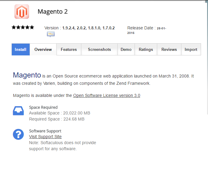 Softaculous_Magento2