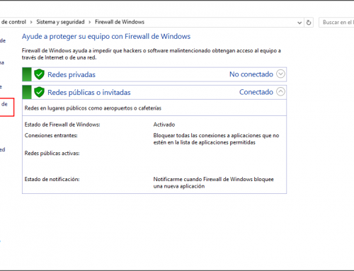 Desactivar firewall Windows 10